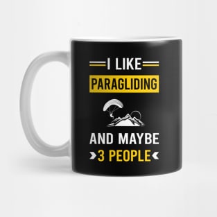 3 People Paragliding Paraglide Paraglider Mug